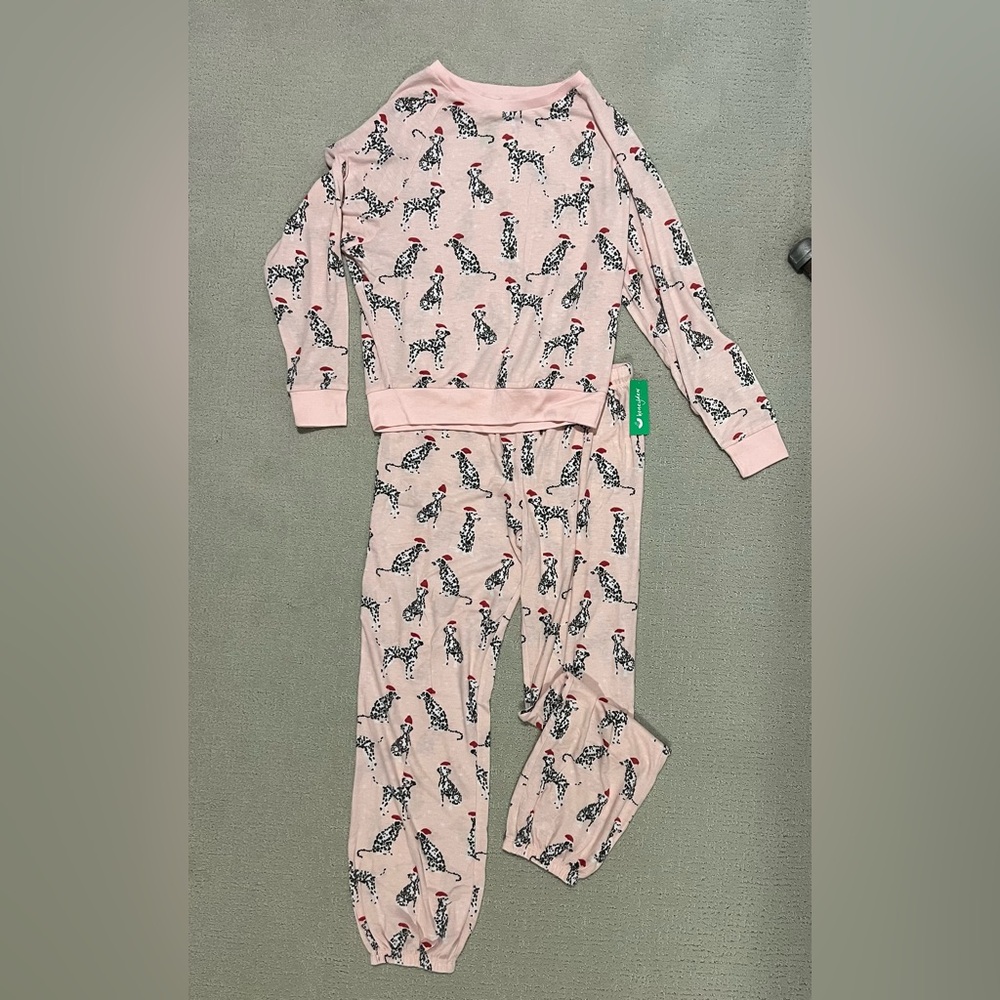 HONEYDEW // Dalmatian Pattern Pajamas. NWT. SZ: XS. Light Pink.